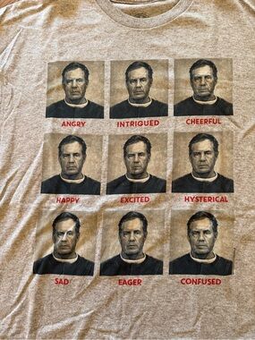 New- BILL BELICHICK Faces New England Patriots T Shirt Mens Large